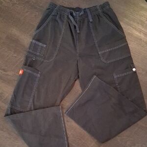 Black Dickies Men's Cargo Scrub Pants